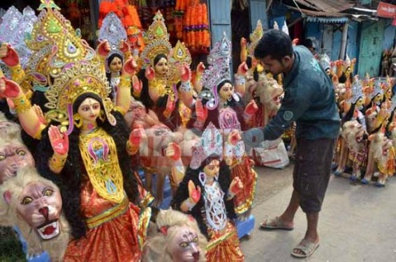 Festive season begins in Tripura  : Tripura Tribal/ Bengalis gear up to celebrate religious occasions